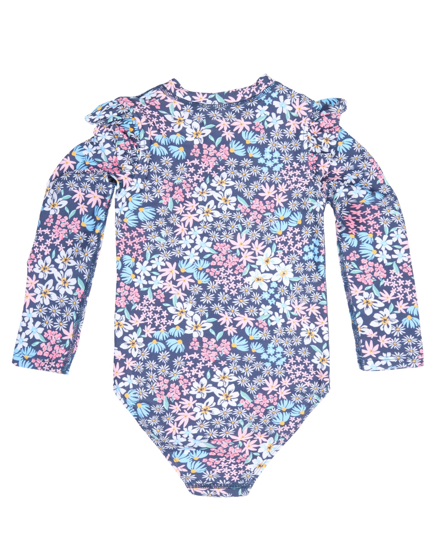 Toshi Girls Swim Bodysuit Ripple Wattle Dusk