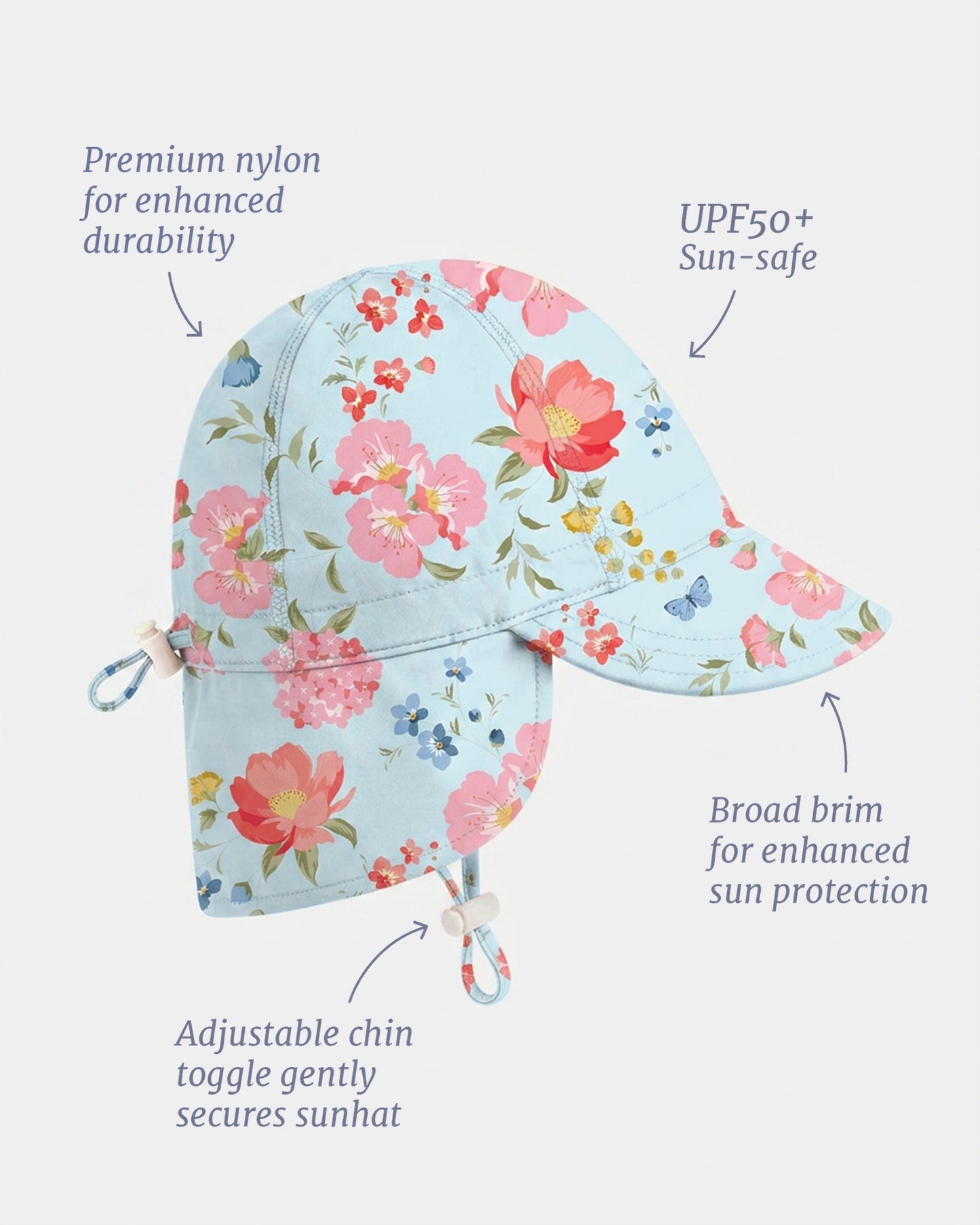 Toshi Swim Flap Cap Twinkle Aqua Garden