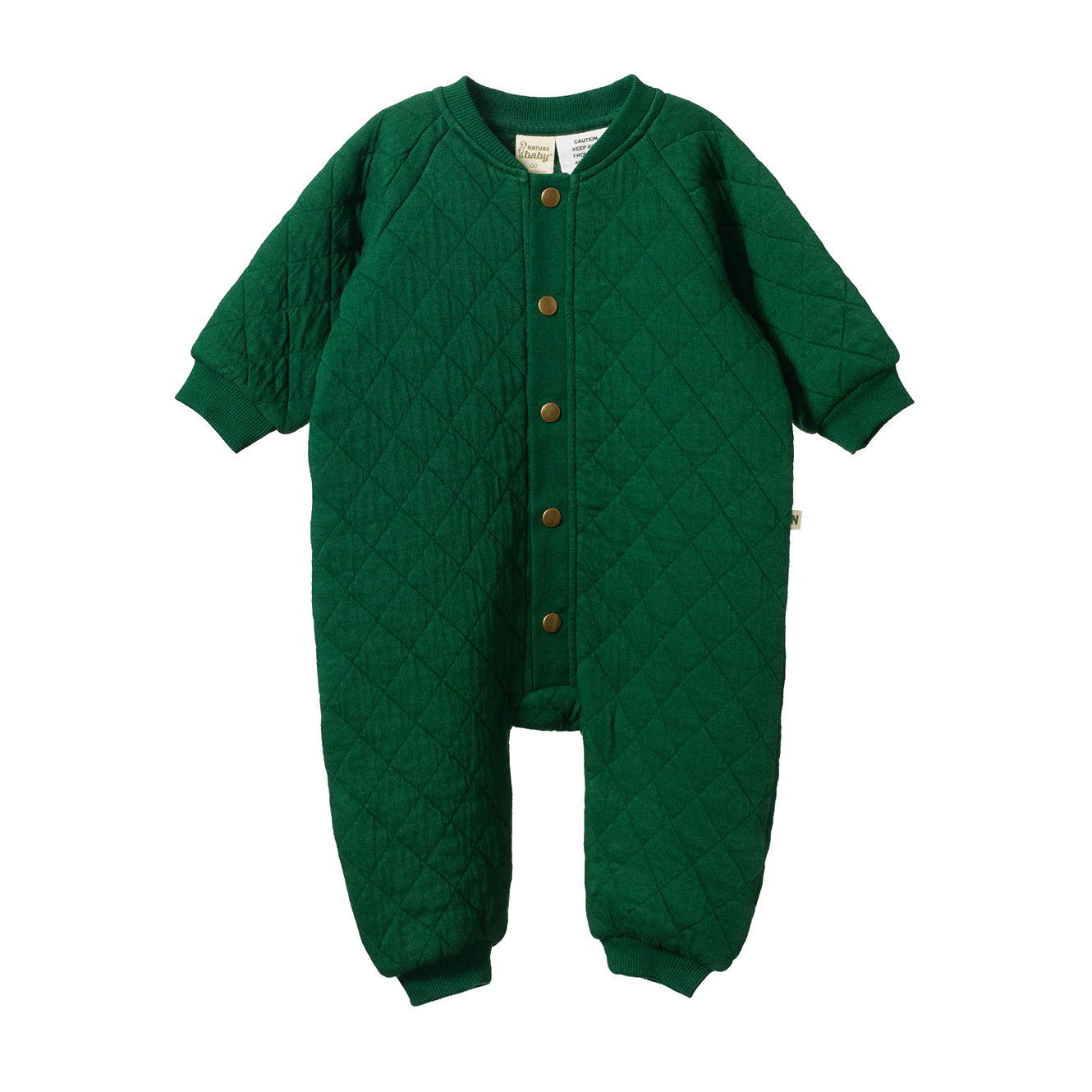 Nature Baby Long Sleeve Juno Romper Quilted Eden
