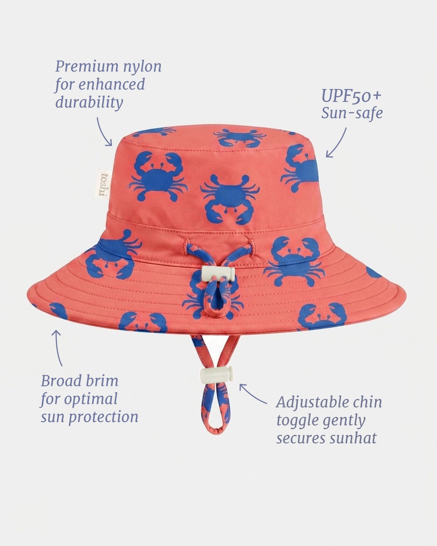 Toshi Swim Sunhat Pirate Mud Crabs