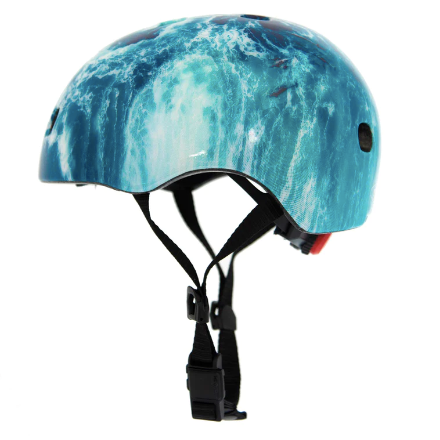 Micro Kids Helmet Pattern Ocean