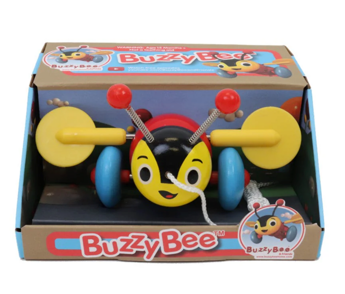 Toy Bee Buzzy Bee Wooden Pull Along Toy – Little Trooper Limited