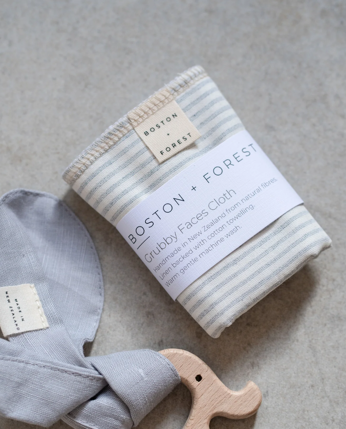 Boston & Forest Grubby Faces Cloth Pinstripe Chambray