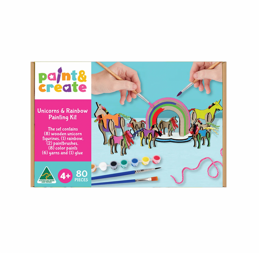 Paint & Create Unicorns and Rainbow Painting Kit