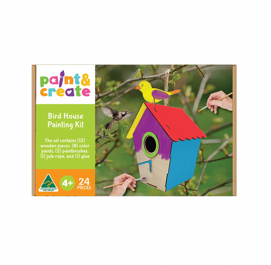 Paint & Create Bird House Painting Kit