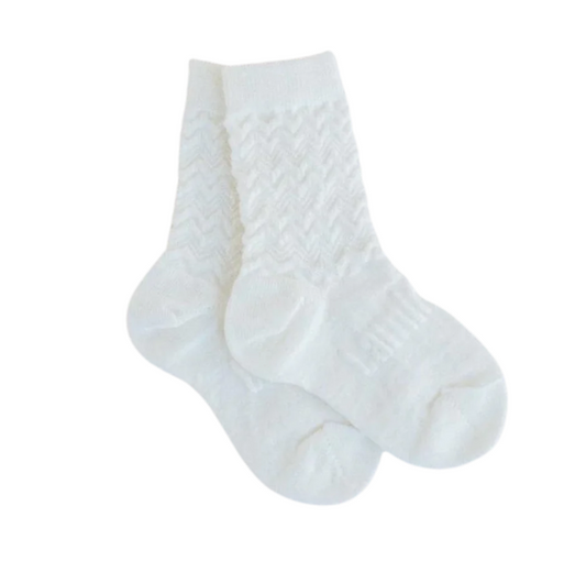 Lamington Baby Merino Crew Socks Pearl