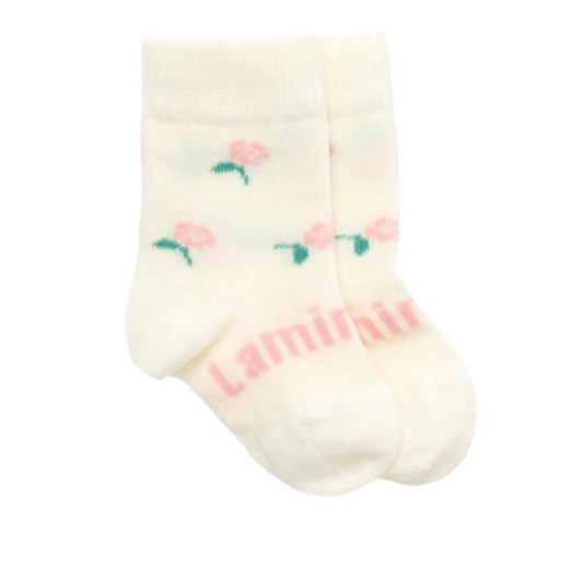 Lamington Baby Merino Crew Socks Rosa