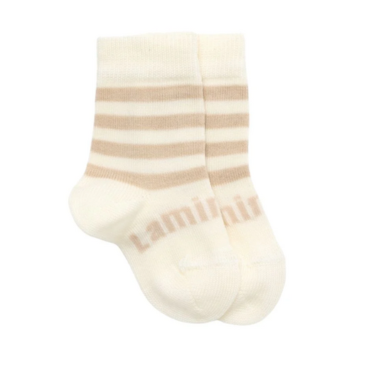 Lamington Baby Merino Crew Socks Squirrel