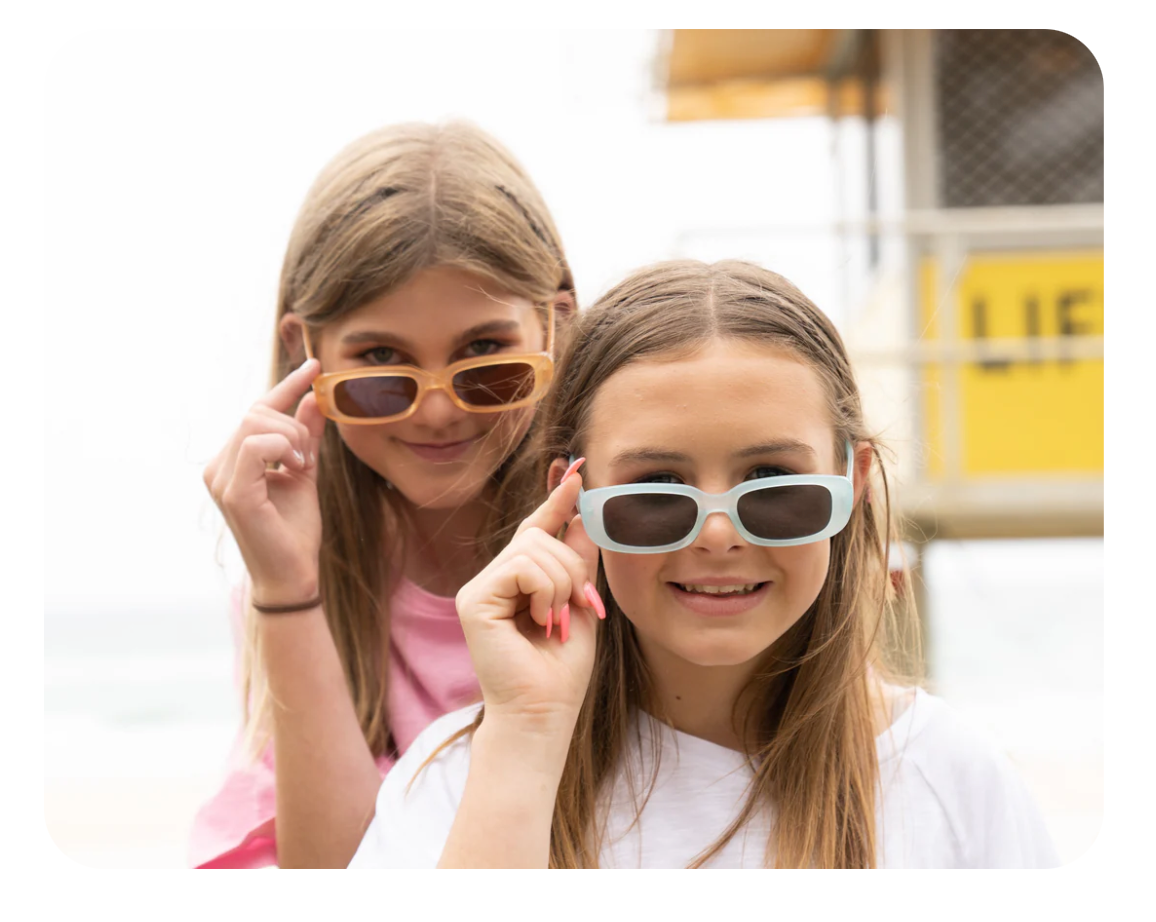 Hey Frankie Tween Sunglasses Jelly Blue