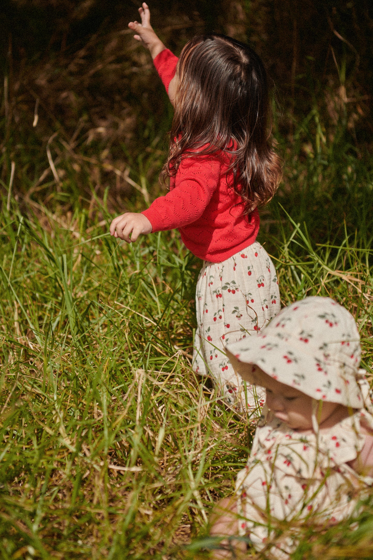 Nature Baby Albertine Dress  Strawberry Blush Print