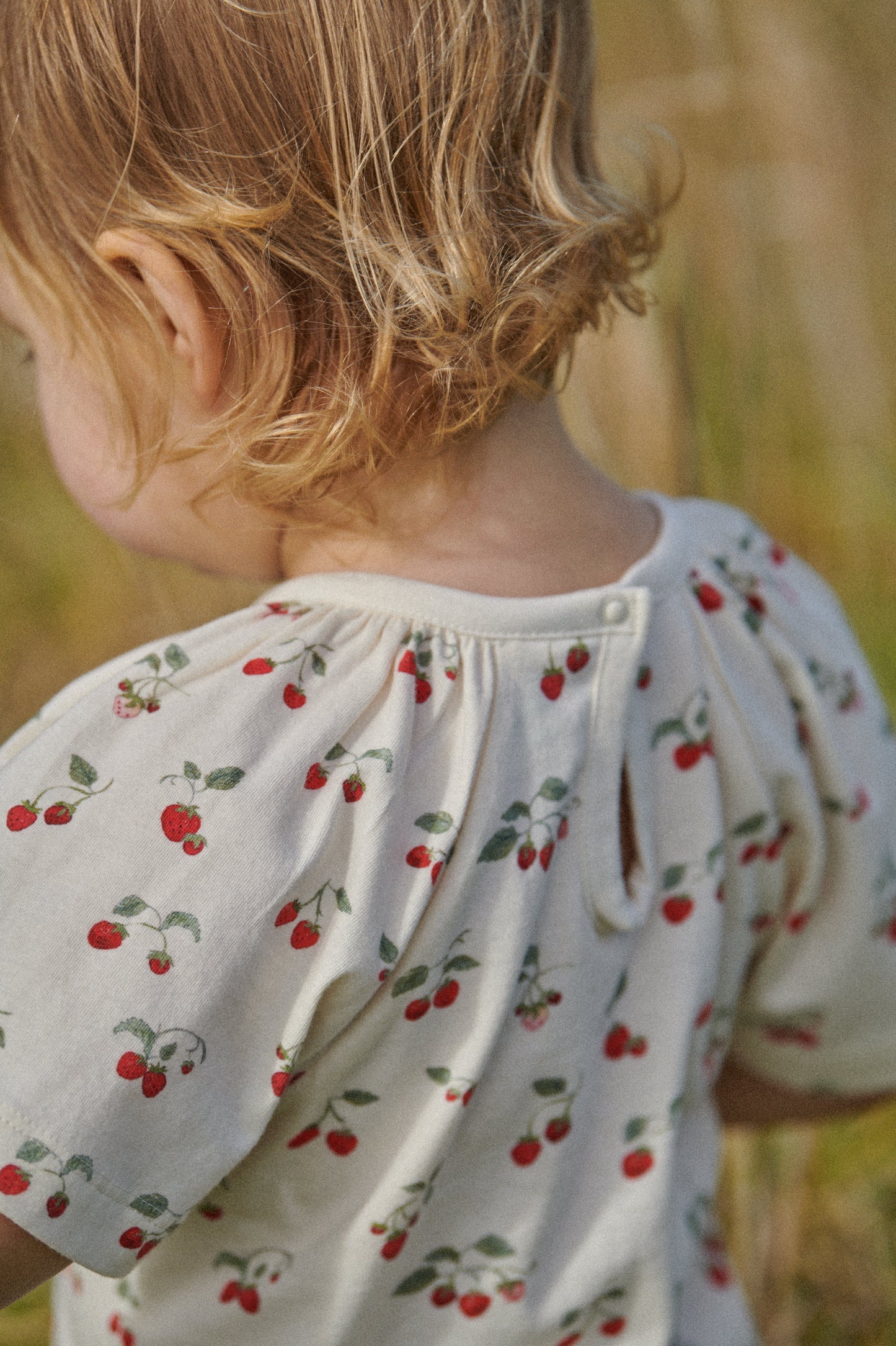 Nature Baby Faye Tee Strawberry Blush Print