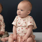 Nature Baby Faye Bodysuit Strawberry Blush Print