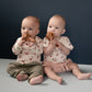 Nature Baby Long Sleeve Bodysuit Strawberry Blush Print