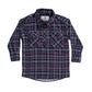 Swanndri Kid's Egmont Shirt Half Placket Pink Navy