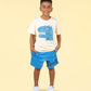 Rock Your Kid Blue Walk Shorts