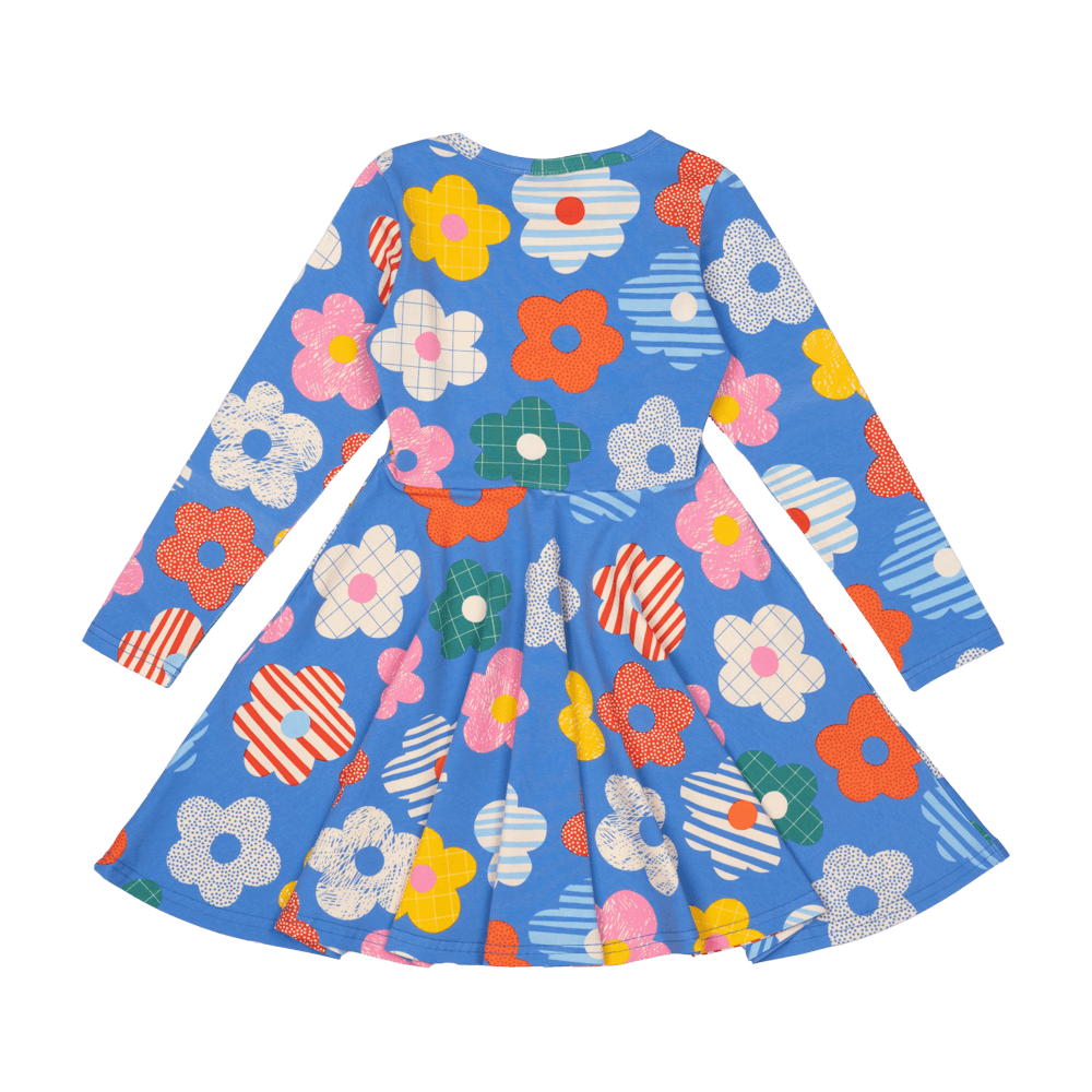 Rock Your Kid Happy Flowers Waisted Dress
