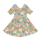 Rock Your Kid Embroidered Unicorns Mabel Waisted Dress