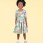 Rock Your Kid Embroidered Unicorns Mabel Waisted Dress