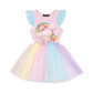 Rock Your Kid Unicorn Rainbow Singlet Circus Dress