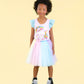 Rock Your Kid Unicorn Rainbow Singlet Circus Dress