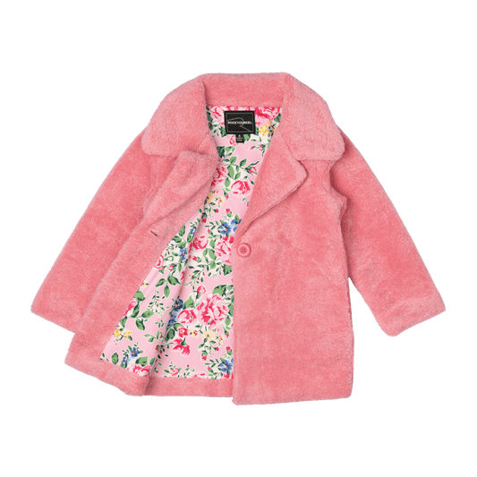 Rock Your Kid Faux Sherpa Jacket Pink