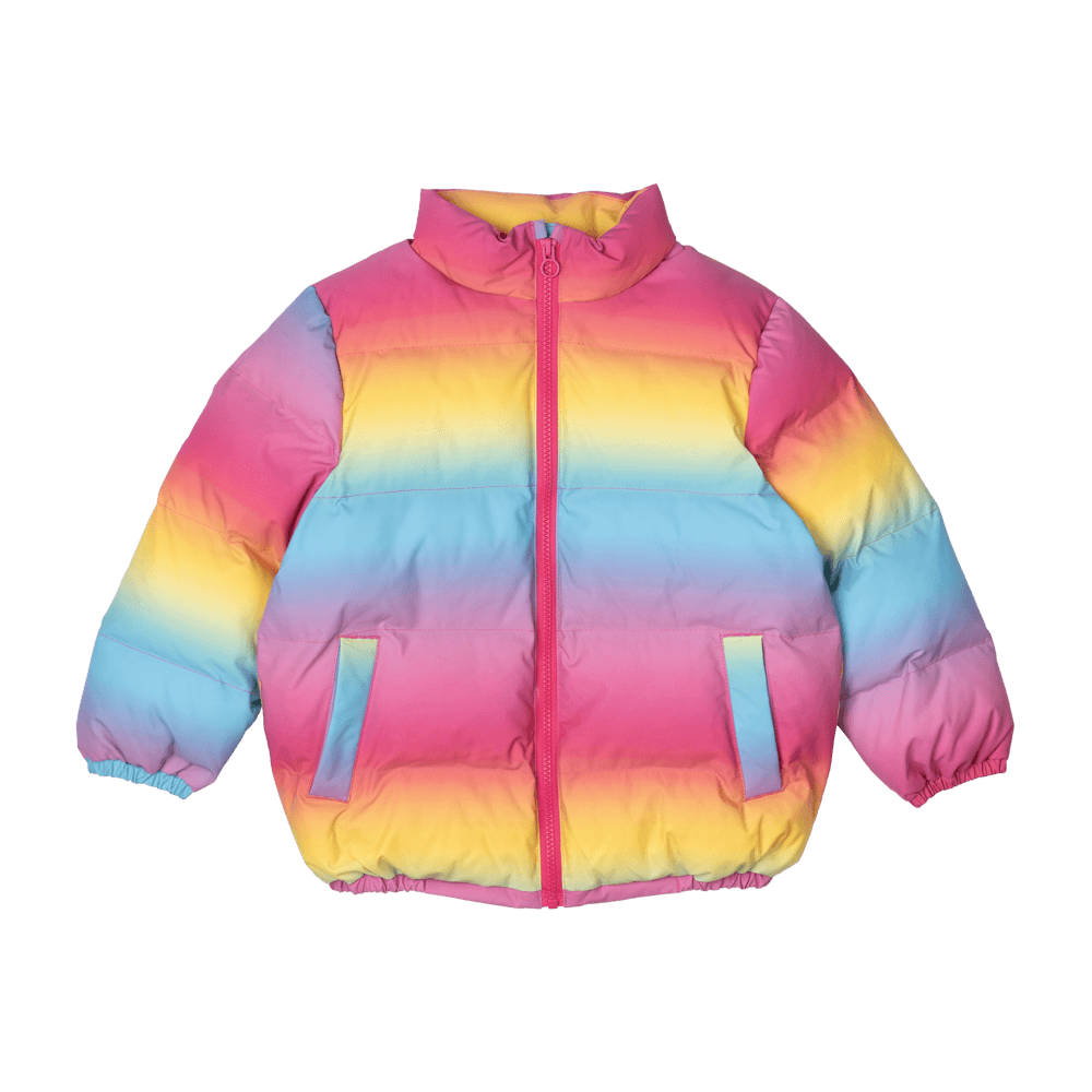 Rock Your Kid Rainbow Padded Jacket With Lining