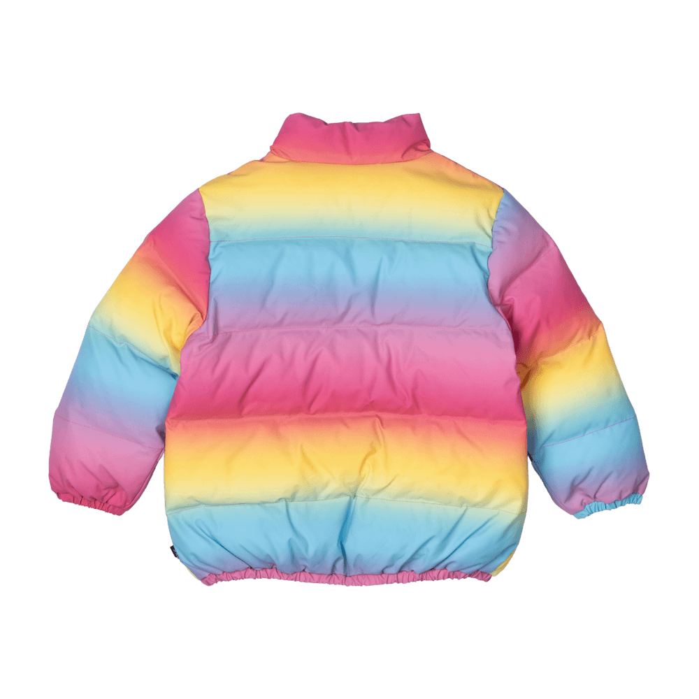 Rock Your Kid Rainbow Padded Jacket With Lining