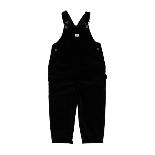 Rock Your Kid Cord Overalls Black