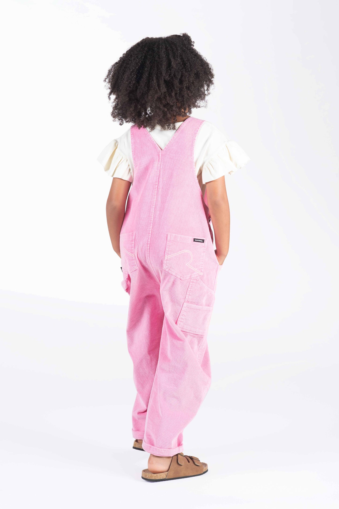 Rock Your Kid Cord Overalls Pale Pink
