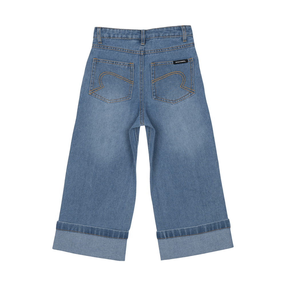 Rock Your Kid Flared Loose Fit Denim Jeans