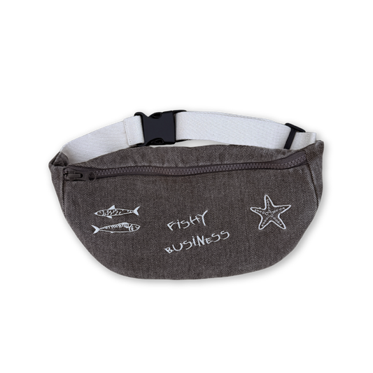 Grown Fishy Business Treasure Bag Ash