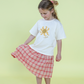 Grown Woven Stripe Skirt Tomato