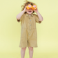 Grown Summer Short Boilersuit Mustard