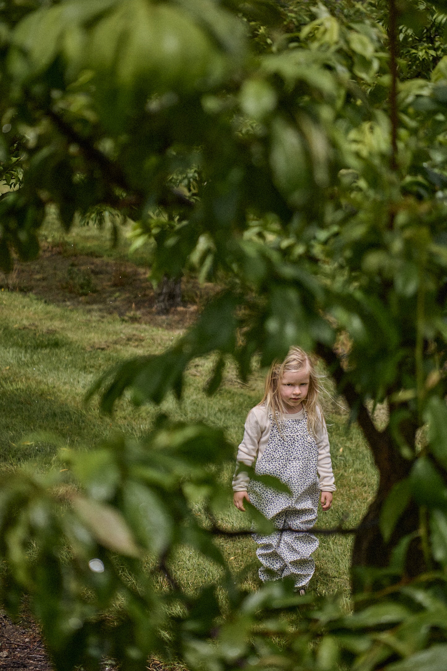 Nature Baby Splash Overalls Briarwood Heron Print