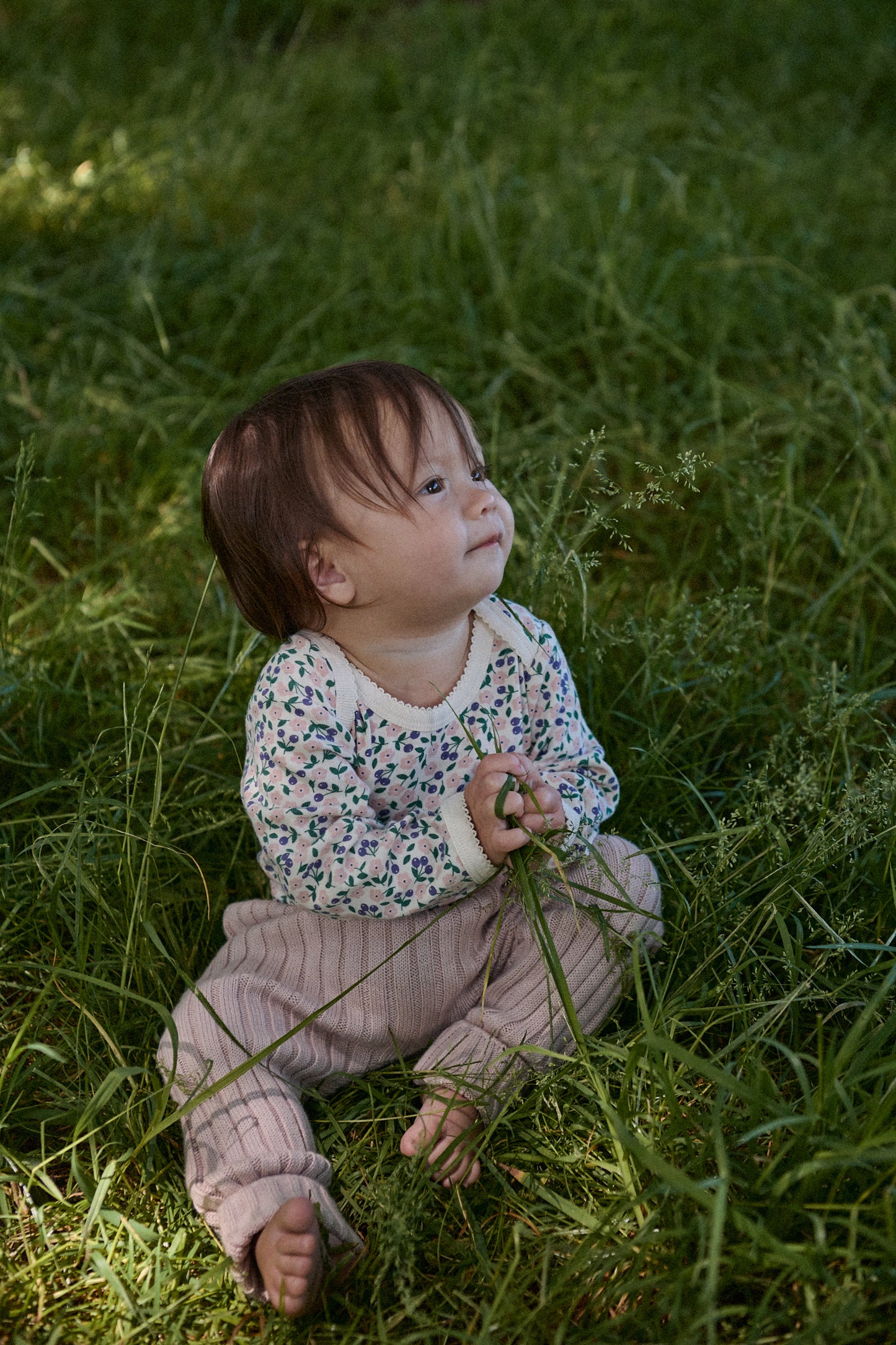 Nature Baby Long Sleeve Bodysuit Briarwood Print