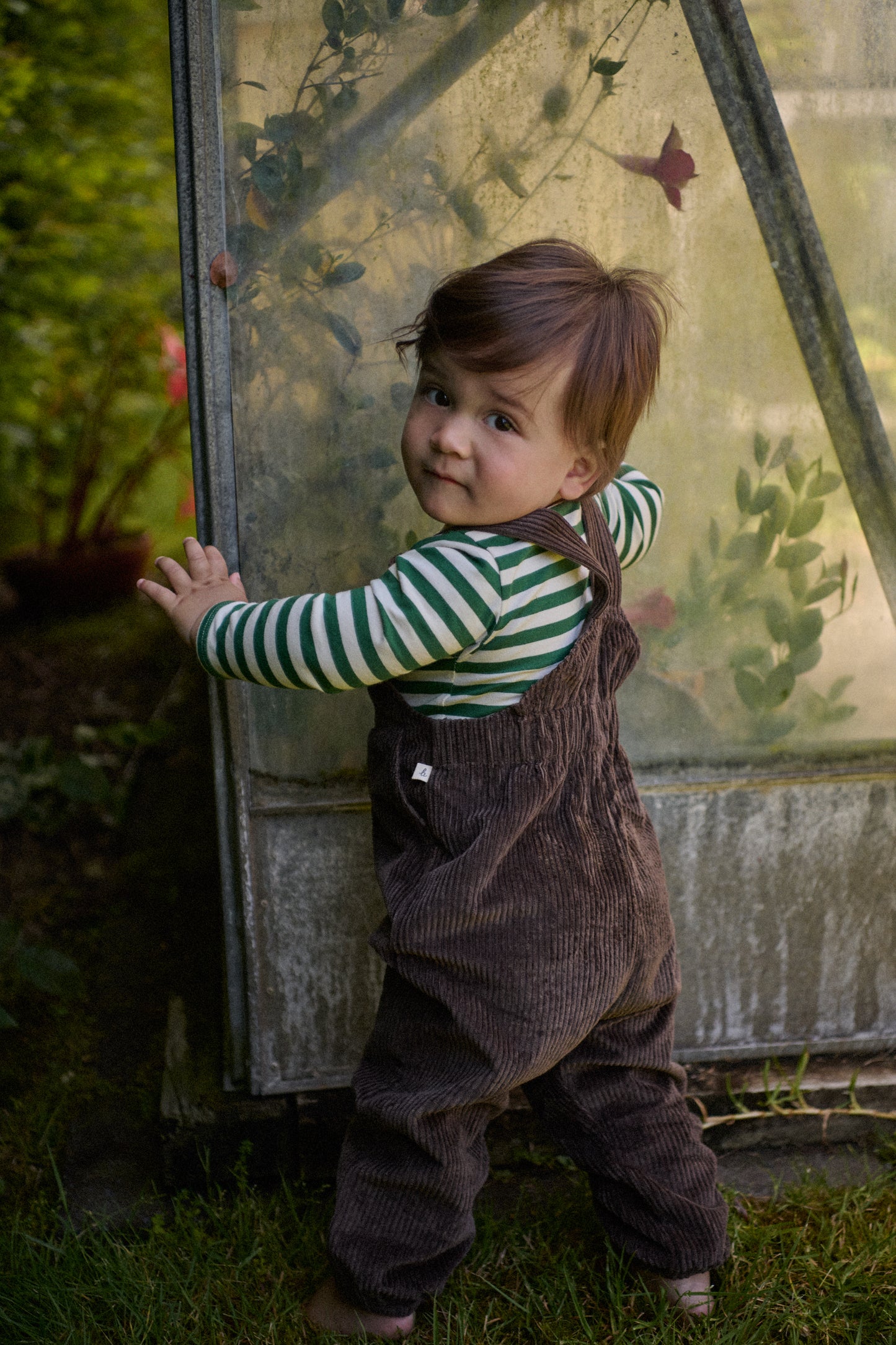 Nature Baby Teddy Overalls Pinecone