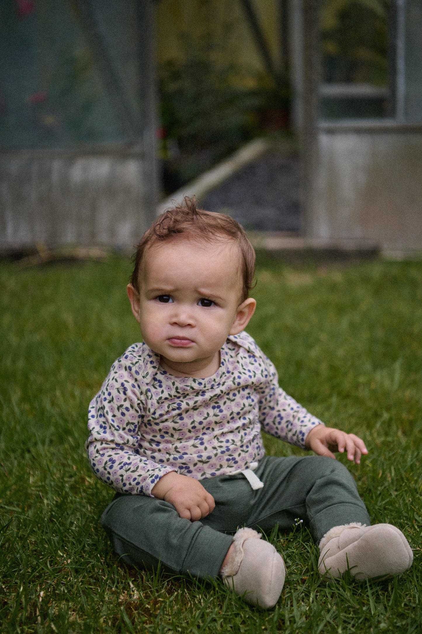 Nature Baby Merino Essential Drawstring Pants Thyme