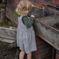 Nature Baby Amelia Pinafore Briarwood Heron Print