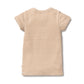 Wilson & Frenchy Organic Rib Henley Tee Toffee