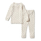 Wilson & Frenchy Organic Pointelle Long Sleeve Pyjamas Bunny Love