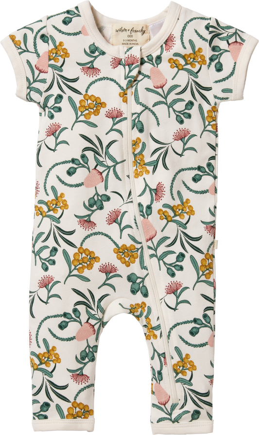 Wilson & Frenchy Organic Boyleg Zipsuit Nixie Fleur