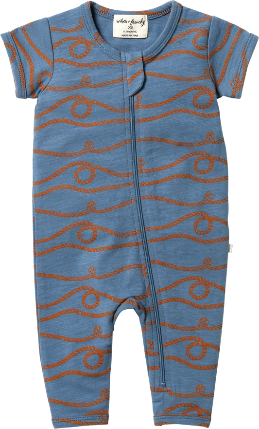 Wilson & Frenchy Organic Zipsuit Ahoy