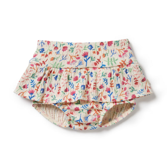 Wilson & Frenchy Crinkle Ruffle Nappy Pant Tropical Garden