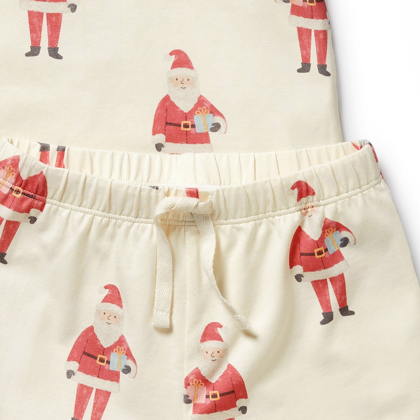 Wilson & Frenchy Organic Short Sleeved Pyjamas Ho Ho Ho