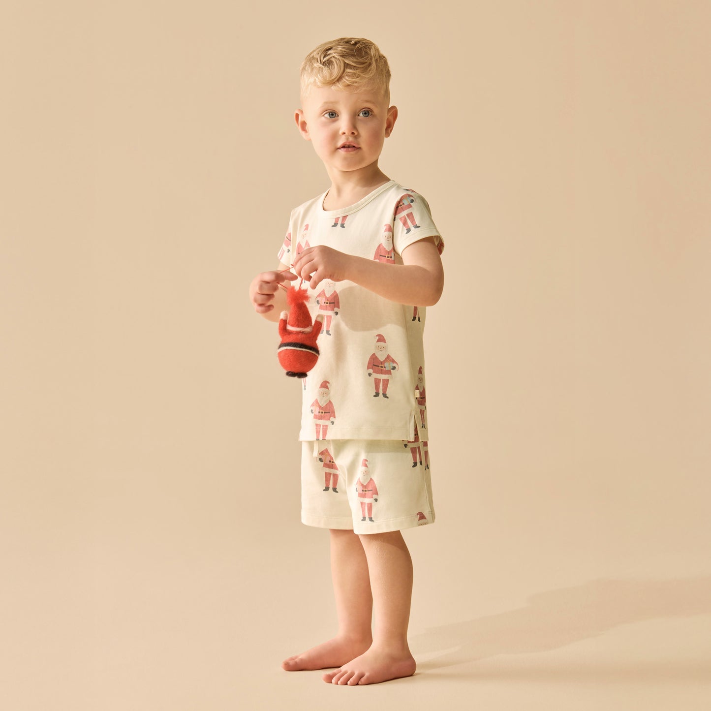 Wilson & Frenchy Organic Short Sleeved Pyjamas Ho Ho Ho