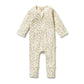 Wilson & Frenchy Organic Zipsuit with Feet Lemon Leaf