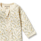 Wilson & Frenchy Organic Zipsuit with Feet Lemon Leaf