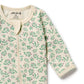 Wilson & Frenchy Organic Zipsuit with Feet Periwinkle