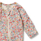Wilson & Frenchy Organic Zipsuit with Feet Summer Bloom