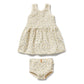 Wilson & Frenchy Organic Dress Set Lemon Leaf